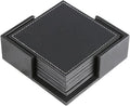 Untersetzer-Set mit Halter: schwarz